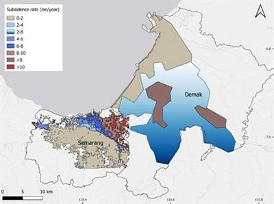 Cost-benefit analysis of mitigating subsidence damage in Semarang and Demak, Indonesia